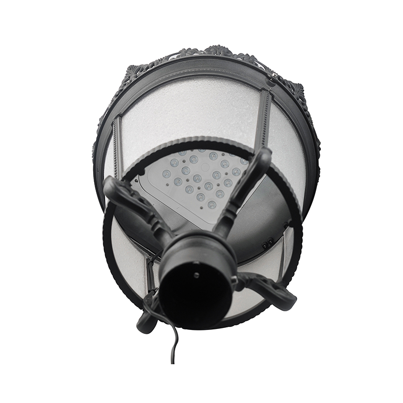 YMLED-6125 Luzes superiores de postes LED de alumínio clássico da Europa YMLED-6125 Luzes superiores de postes LED de alumínio clássico da Europa