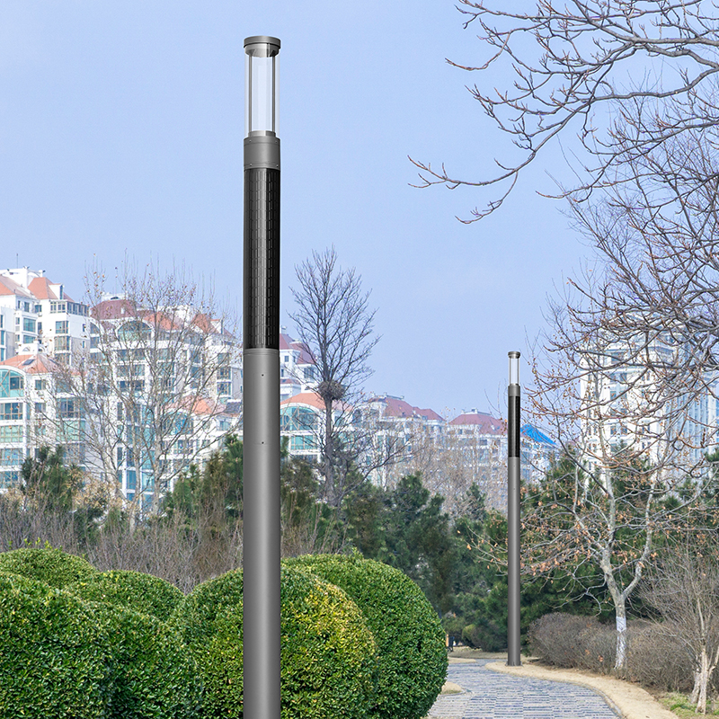 YMLED-6811 Poste Solar Vertical de Alta Eficiência