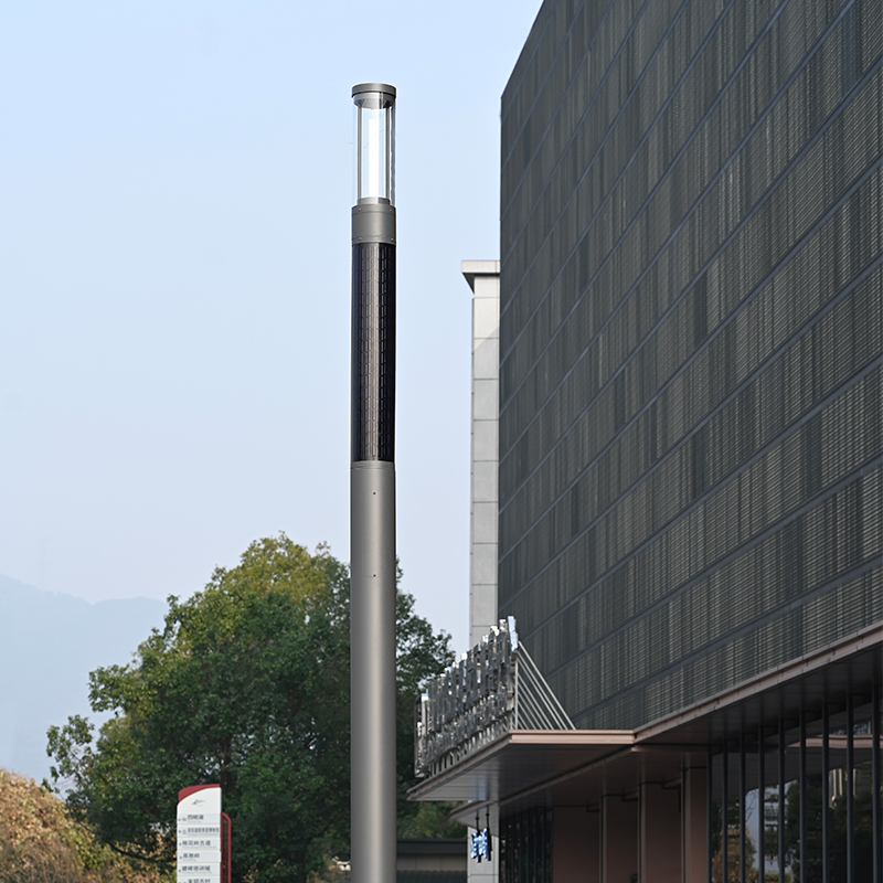 YMLED-6811 Poste Solar Vertical de Alta Eficiência