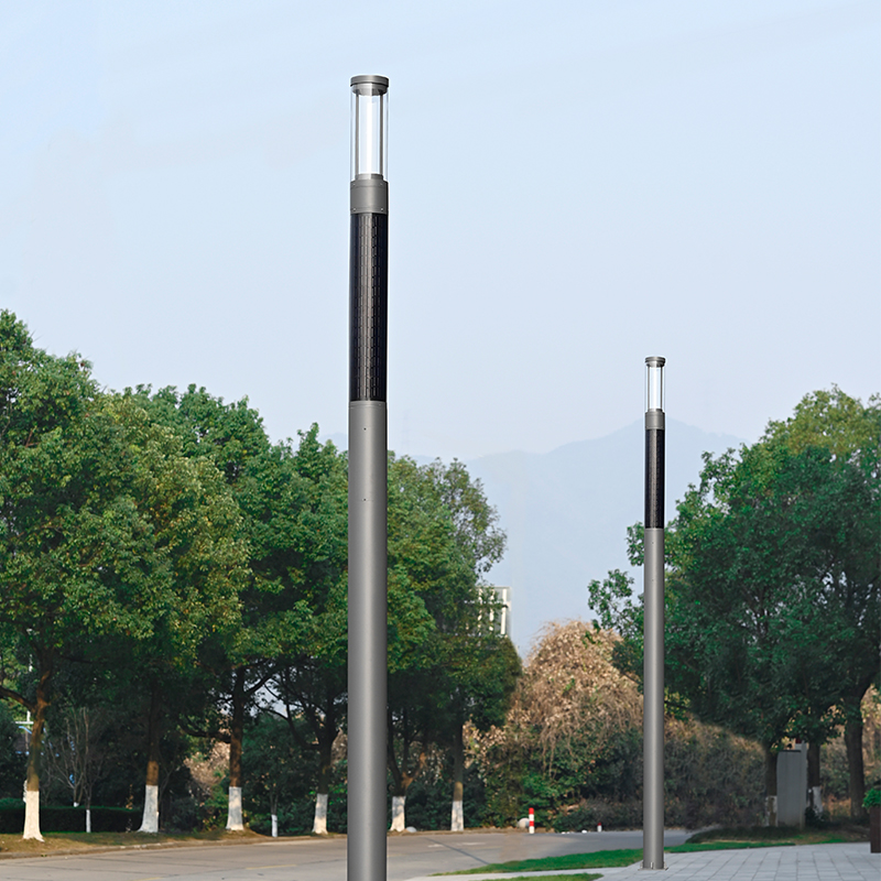 YMLED-6811 Poste Solar Vertical de Alta Eficiência
